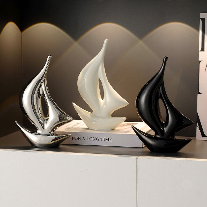 Sailing Sailing Sailing Light Luxury Ornaments Office Living Room Home Accessories Wine Cabinet TV Cabinet Housewarming Gift Wholesale