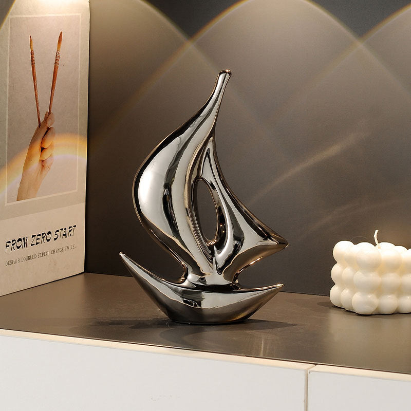 Sailing Sailing Sailing Light Luxury Ornaments Office Living Room Home Accessories Wine Cabinet TV Cabinet Housewarming Gift Wholesale