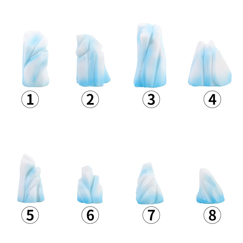 Simulation Iceberg Micro Landscape Ornaments Resin Crafts Aquarium Decorations Accessories Zakka Iceberg Series
