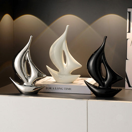 Sailing Sailing Sailing Light Luxury Ornaments Office Living Room Home Accessories Wine Cabinet TV Cabinet Housewarming Gift Wholesale