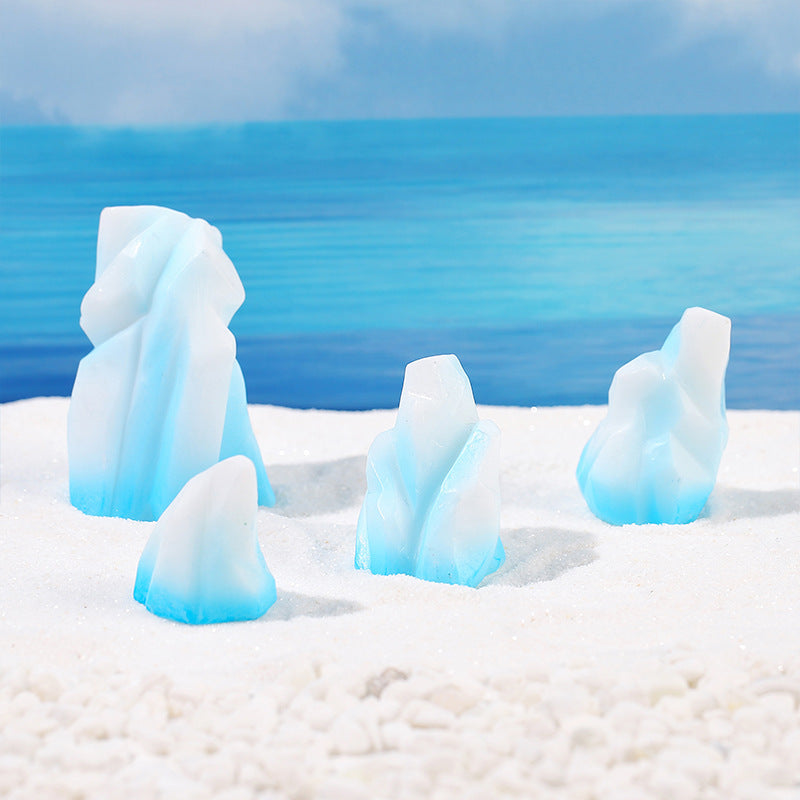 Simulation Iceberg Micro Landscape Ornaments Resin Crafts Aquarium Decorations Accessories Zakka Iceberg Series